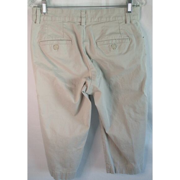 Lee Petite Women's Just Below The Waist Beige Zip Front Capri Pants Size 8P - Picture 4 of 9